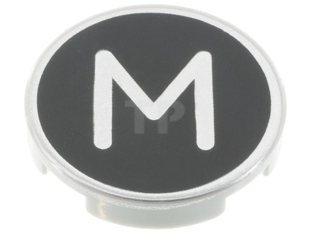 LEGO&reg; 6353002 - 14769pb434 - Fliese 2 x 2 Rund mit Boden O und Buchstabe M Muster