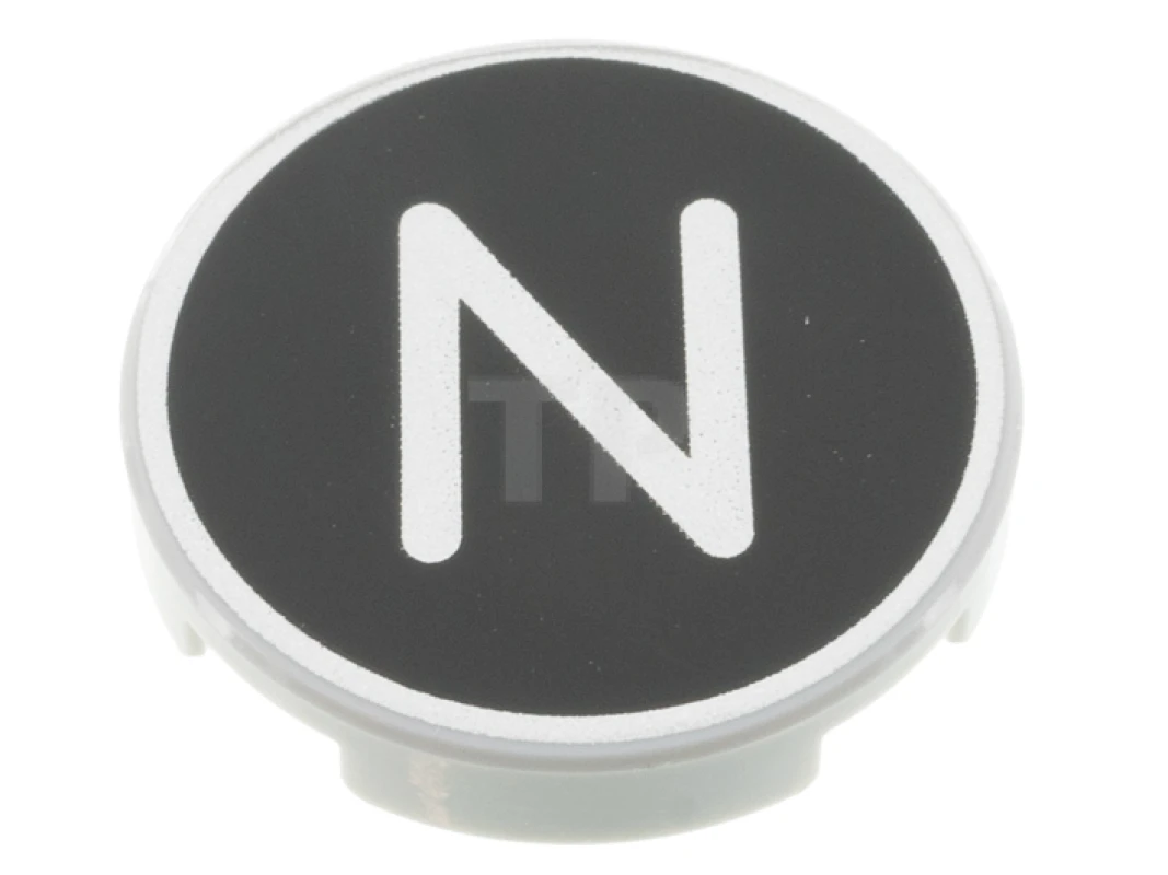 LEGO&reg; 6353001 - 14769pb435 - Tile 2 x 2 Round with Bottom O and Letter N Pattern