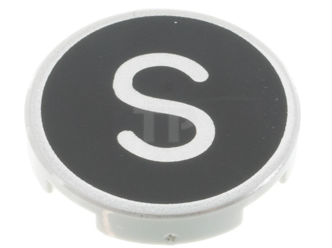 LEGO&reg; 6352987 - 14769pb440 - Tile 2 x 2 Round with Bottom O and Letter S Pattern