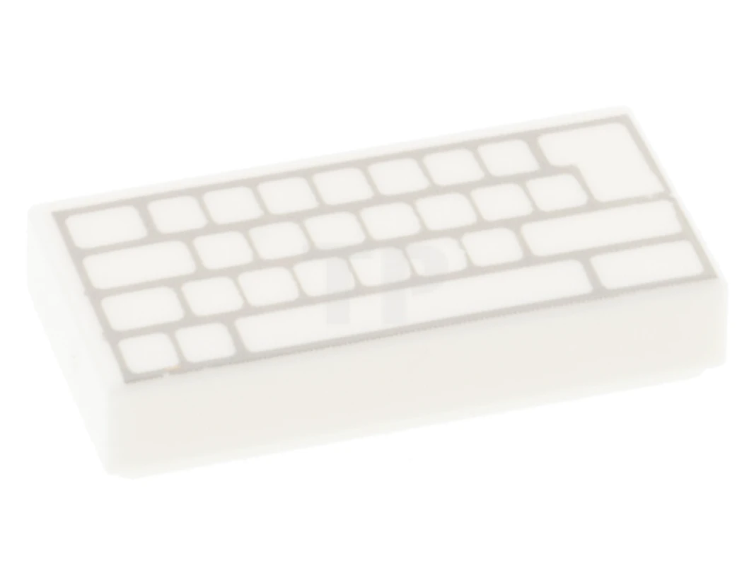 LEGO&reg; 6329575 - 3069pb0856 - Carreau 1 x 2 avec motif de clavier d'ordinateur.