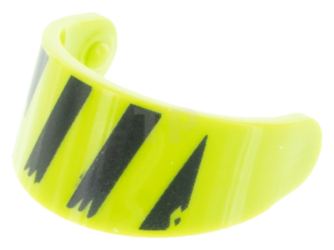 LEGO&reg; 6339078 - 2447pb04 - Minifigure, Visor Standard with Black Diagonal Stripes Pattern