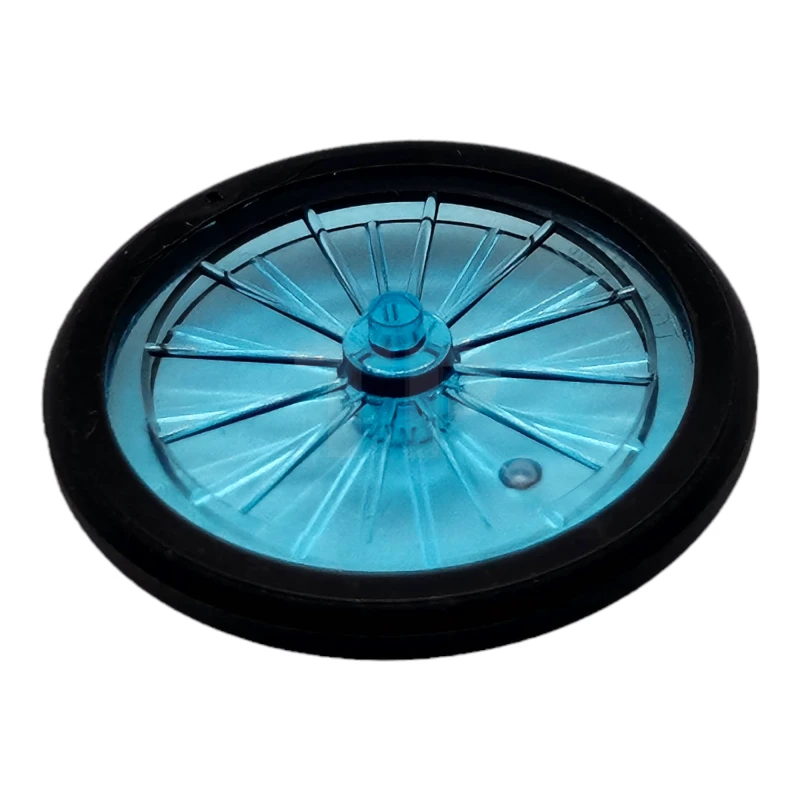 LEGO&reg; 6372618 - 92851pb01 - Wheel Bicycle with Fixed Black Hard Rubber Tire (1-Piece Wheel)