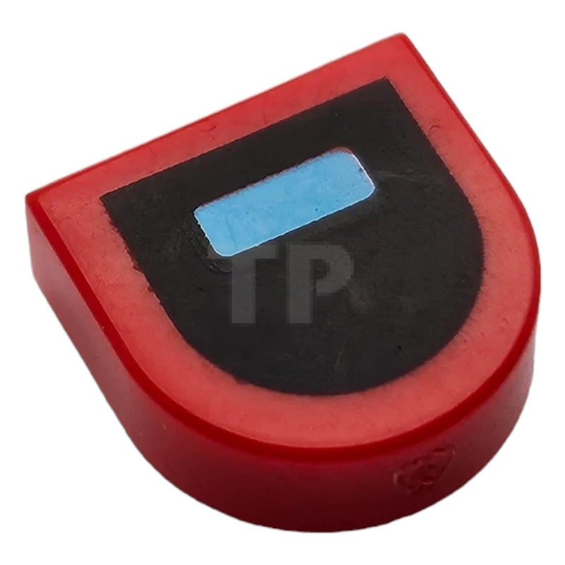 LEGO&reg; 6371701 - 24246pb037 - Tile 1 x 1 Half Circle Rectangle Pattern