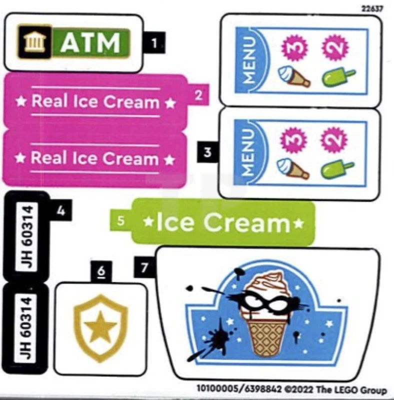 LEGO&reg; 6398842 - Sticker for Set 60314