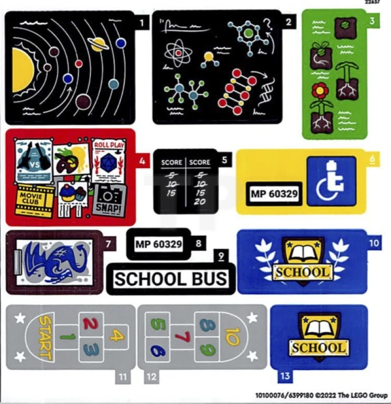 LEGO&reg; 6399180 - Sticker for Set 60329