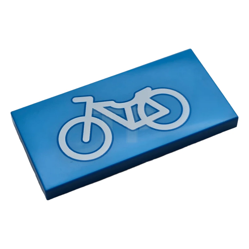 LEGO&reg; 6329620 - 87079pb0823 - Tile 2 x 4 with Bicycle Pattern