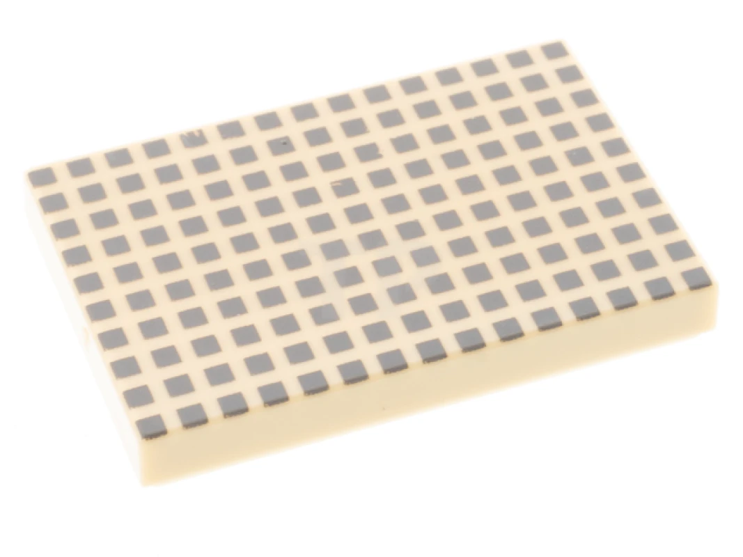 LEGO&reg; 6378425 - 26603pb209 - Tile 2 x 3 with Squares Pattern