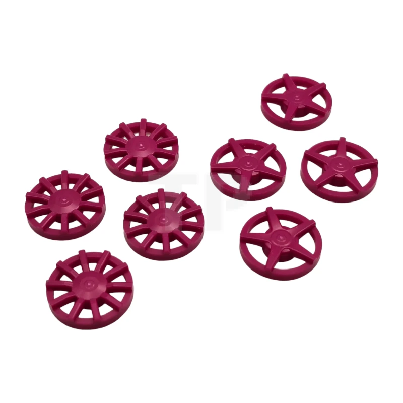 LEGO&reg; 6374116 - 18978 - Enveloppe de roue à 5 et 10 rayons pour la roue 18976, 8 dans le sac - 4 de chaque (Multipack)
