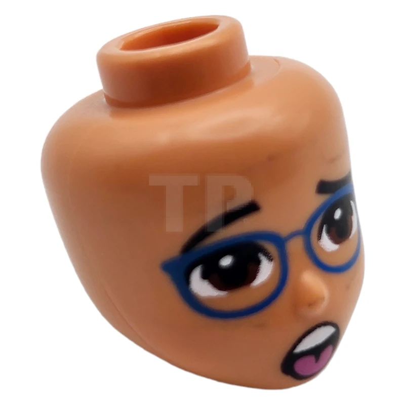 LEGO&reg; 6361442 - 80066 - Head Mini Doll with Glasses Pattern