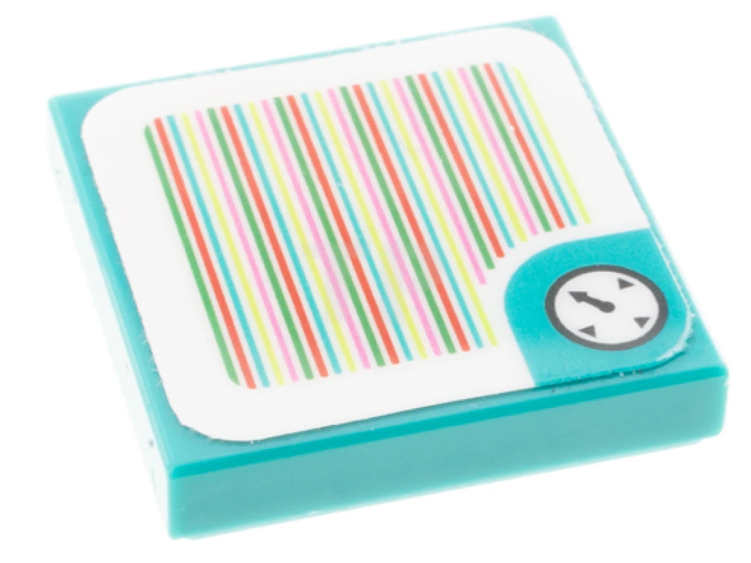 LEGO&reg; 6360089 - 3068pb1855 - Tegel 2 x 2 met Super Mario Scanner Code - Set 71389