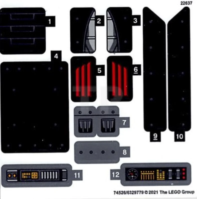 LEGO&reg;  - Sticker for Set 76181