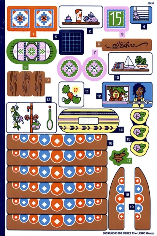 LEGO&reg; 6361506 - Sticker for Set 41702