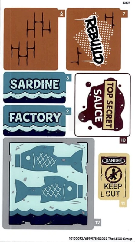 LEGO&reg; 6399175 - Pegatina para Set 60321 - Hoja 2