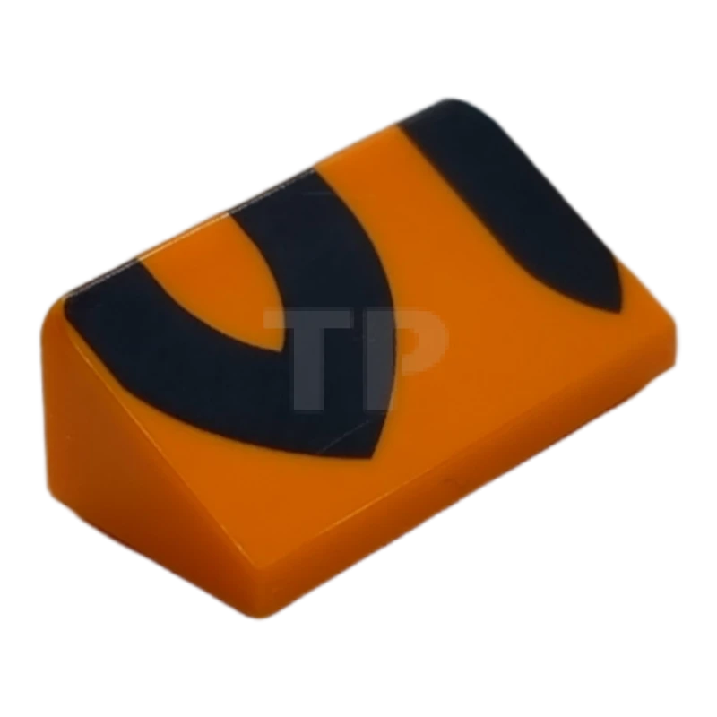 LEGO&reg; 6366029 - 85984pb340 - Dachstein 30° 1 x 2 x 2/3 mit Tigerstreifen-Muster