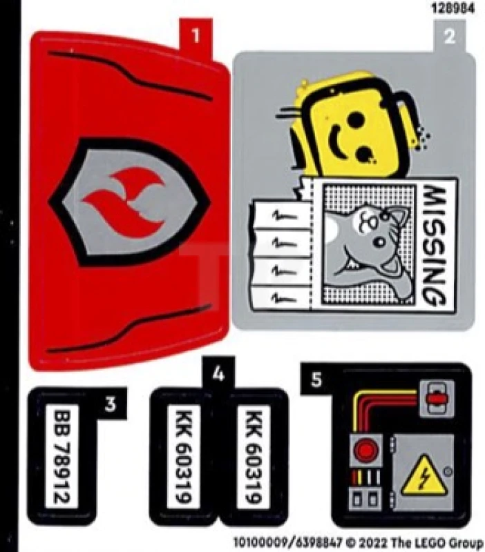 LEGO&reg; 6398847 - Sticker for Set 60319