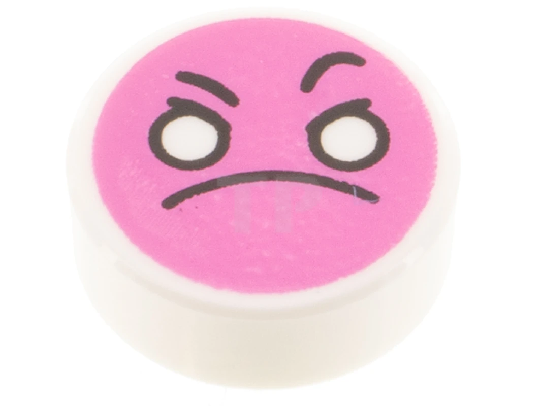 LEGO&reg;  - 98138pb277 - Fliese 1 x 1 Rund mit Gesichtsmuster (Emoji)