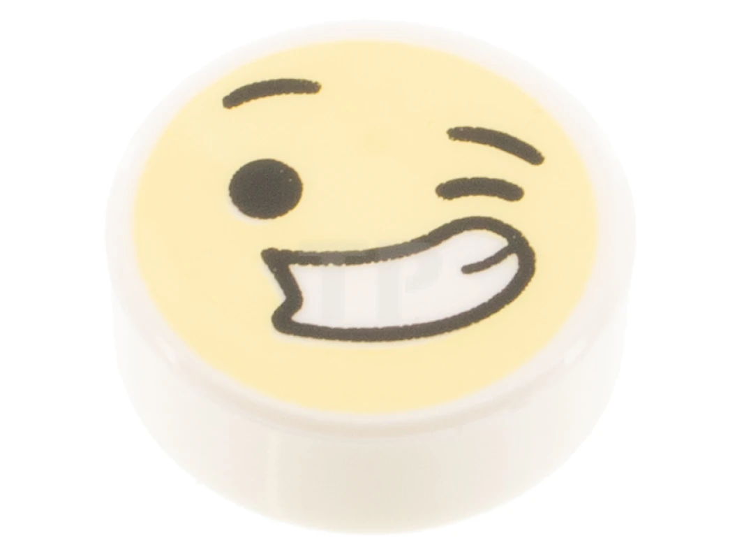 LEGO&reg;  - 98138pb280 - Fliese 1 x 1 Rund mit Gesichtsmuster (Emoji)