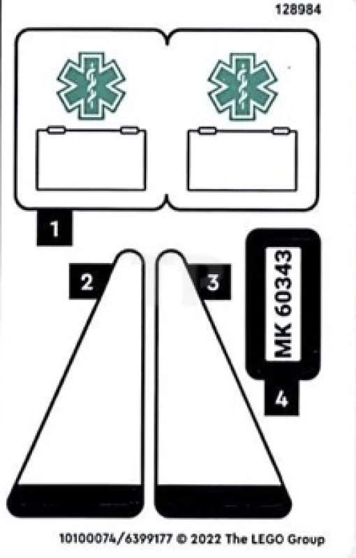 LEGO&reg; 6399177 - Sticker for Set 60343