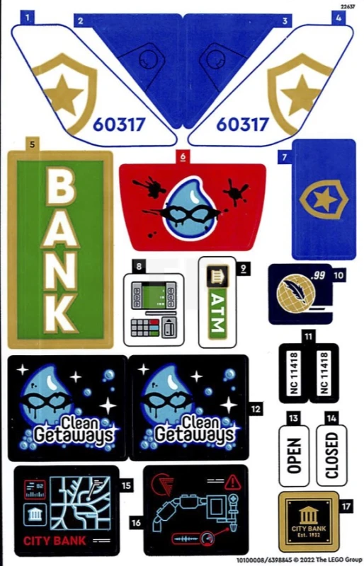 LEGO&reg;  - Autocollant pour l'ensemble 60317