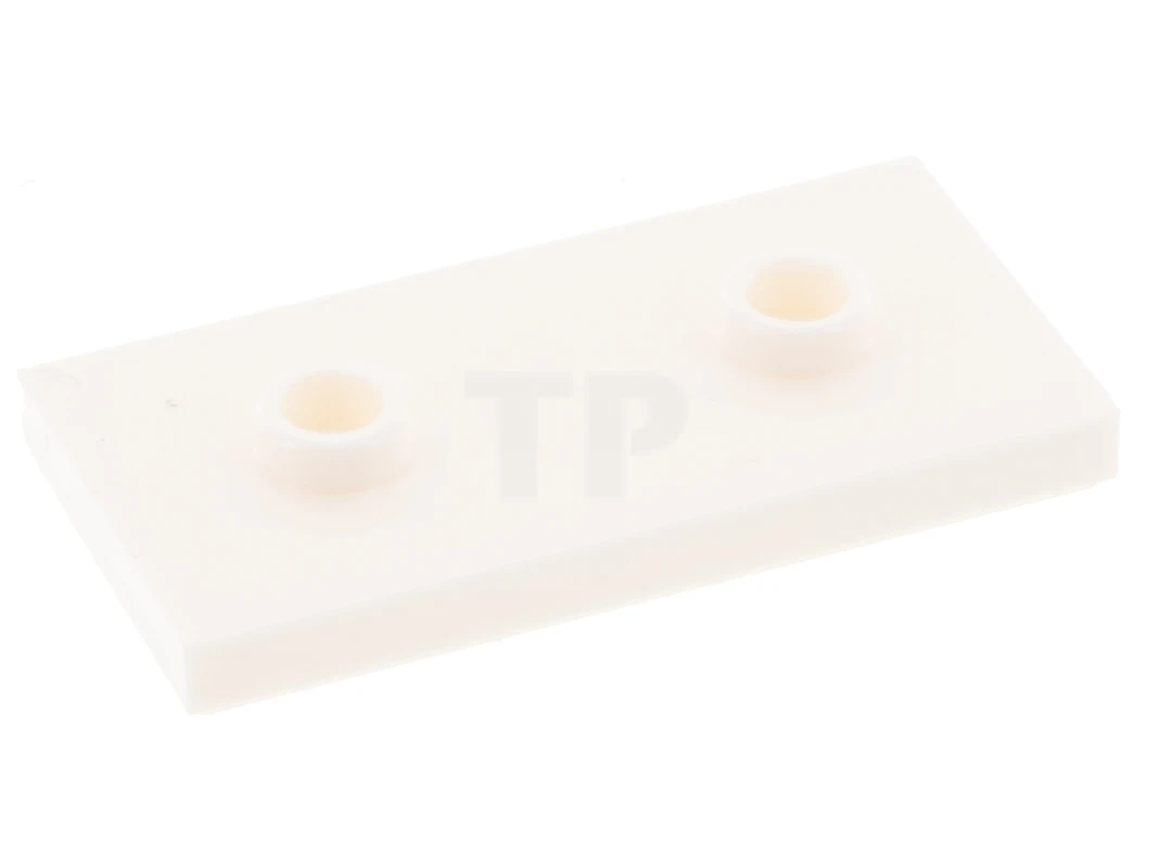 LEGO&reg; 6550181 - 65509 - Piastra, modificata 2 x 4 con 2 borchie (doppio ponticello)