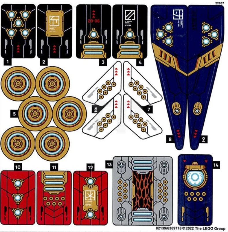 LEGO&reg; 6369778 - Sticker for Set 71765