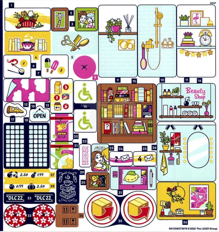 LEGO&reg; 6373979 - Sticker for Set 41704