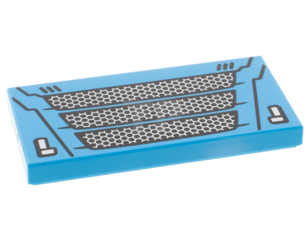 LEGO&reg; 6370391 - 87079pb1090 - Tegel 2 x 4 met Auto Frontrooster Patroon