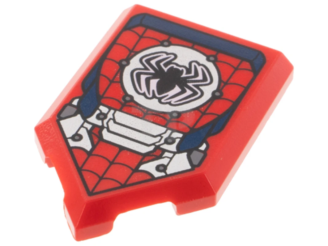 LEGO&reg; 6335504 - 22385pb216 - Piastrelle 2 x 3 Pentagonali con motivi di ragni e ragnatele