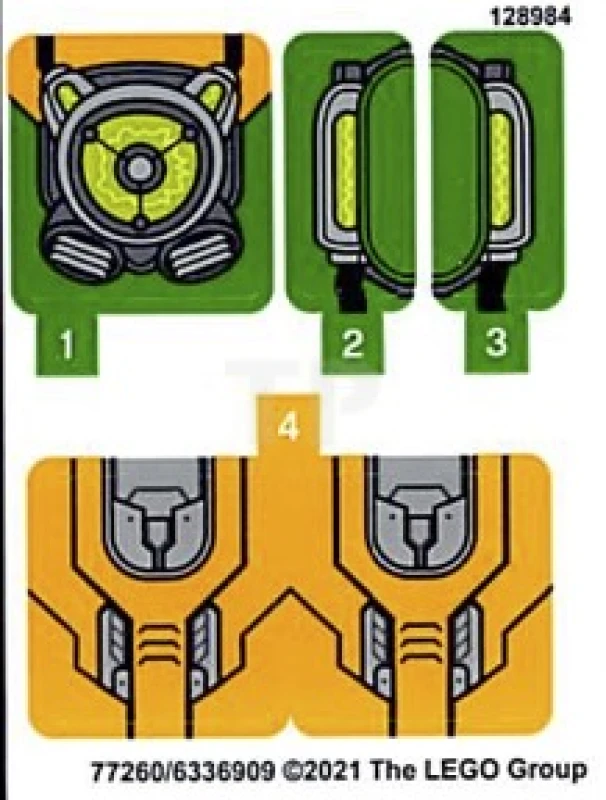 LEGO&reg; 6336909 - Pegatina para Set 76198