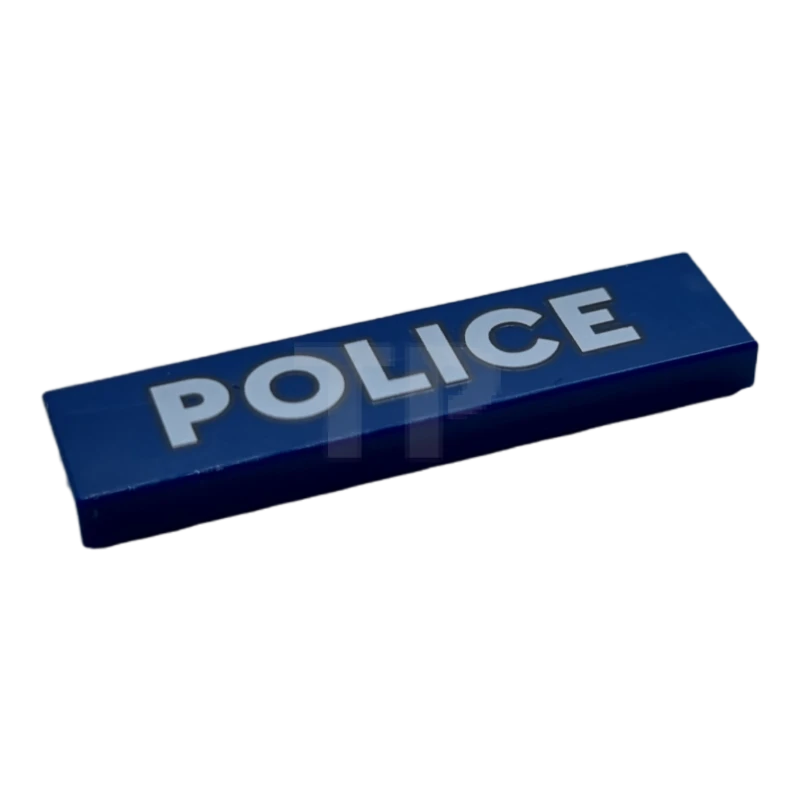 LEGO&reg; 6323419 - 2431pb660 - Tile 1 x 4 with 'POLICE' Pattern