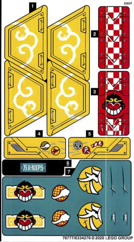 LEGO&reg; 6334276 - Sticker for Set 80015
