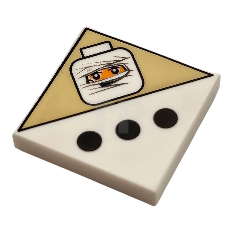 LEGO&reg; 4560646 - 3068pb0194 - Piastrelle 2 x 2 con puntini e motivo a testa di mummia