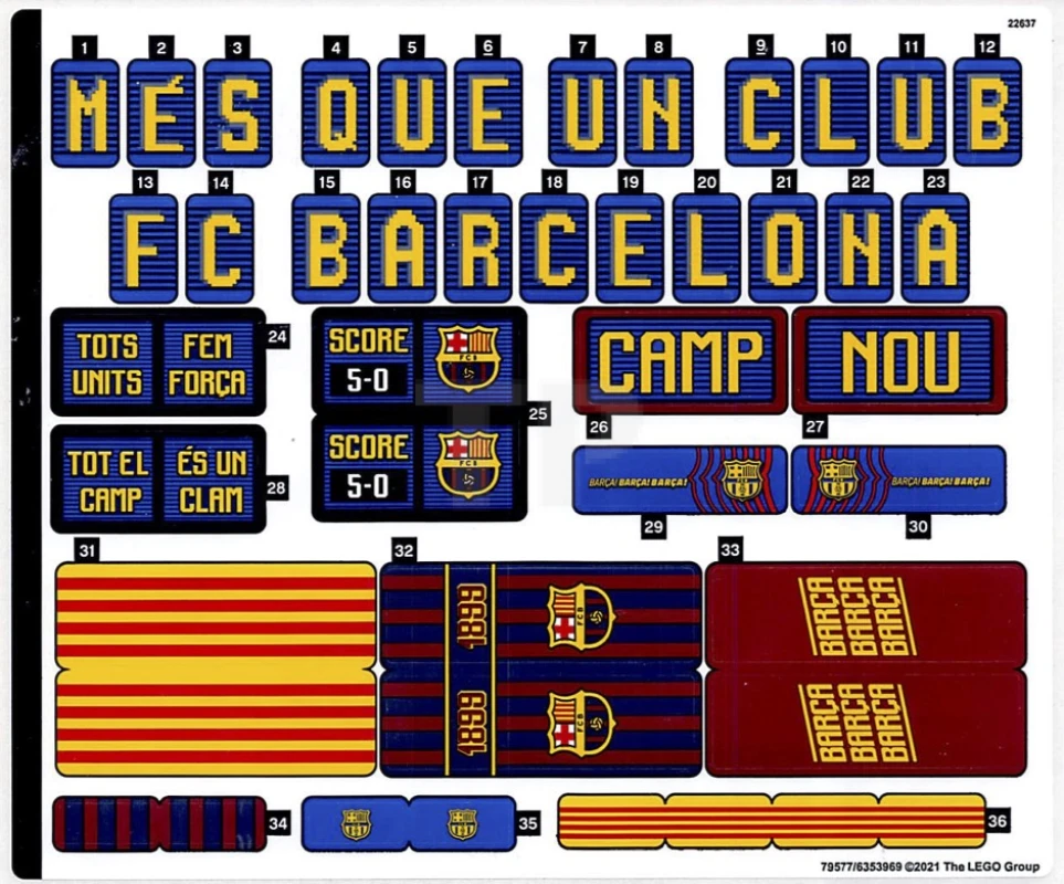 LEGO&reg; 6353969 - Sticker for Set 10284