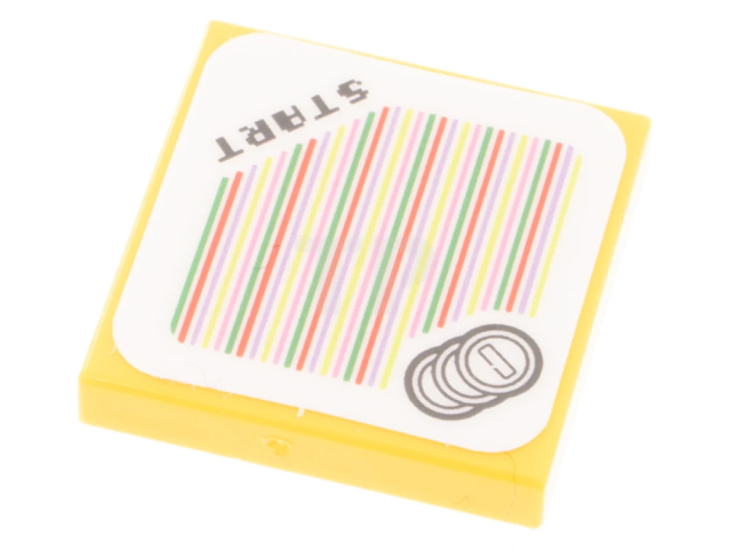 LEGO&reg; 6503613 - 3068pb1954 - Fliese 2 x 2 mit Super Mario Scanner Code - Set 71390