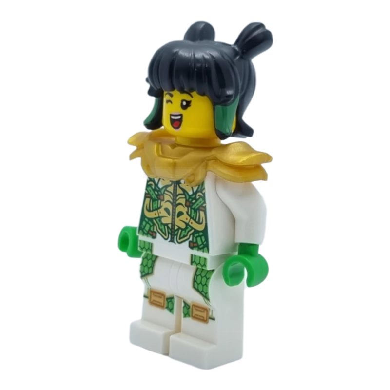 LEGO&reg; mk042 Mei - Armure du dragon, épaulettes en or perlé, cheveux