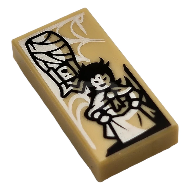 LEGO&reg; 6334606 - 3069pb0972 - Tile 1 x 2 with Journey to the West Page Pattern