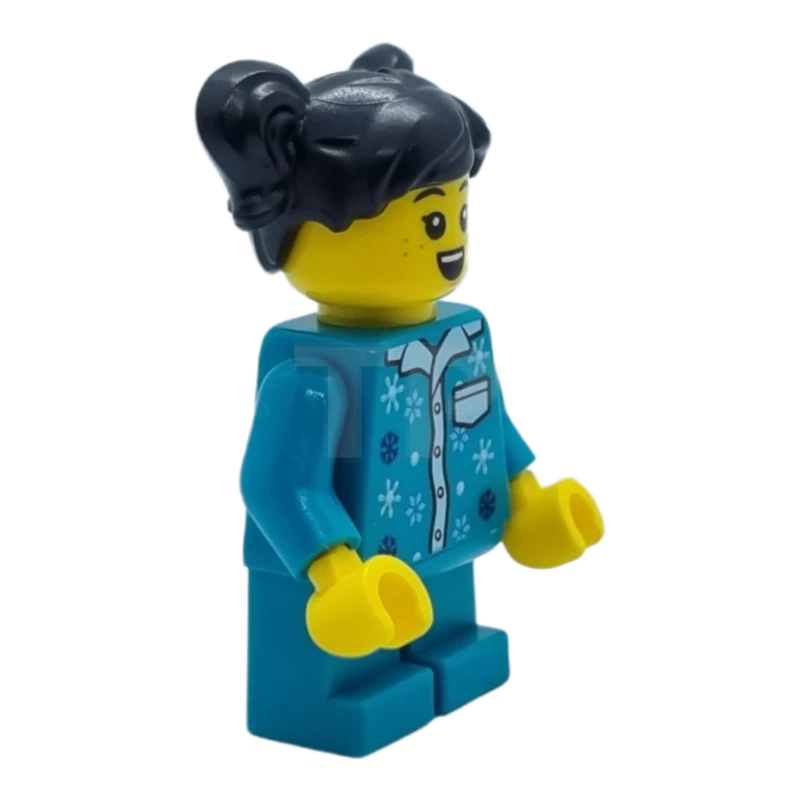 LEGO&reg; hol256 Bambina - Pigiama turchese scuro, gambe corte turchese scuro, codini neri