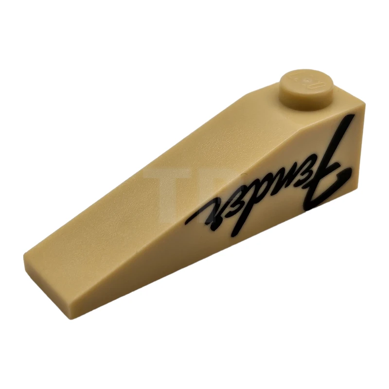 LEGO&reg; 6361969 - 60477pb018 - Pendenza 18° 4 x 1 con logo Fender