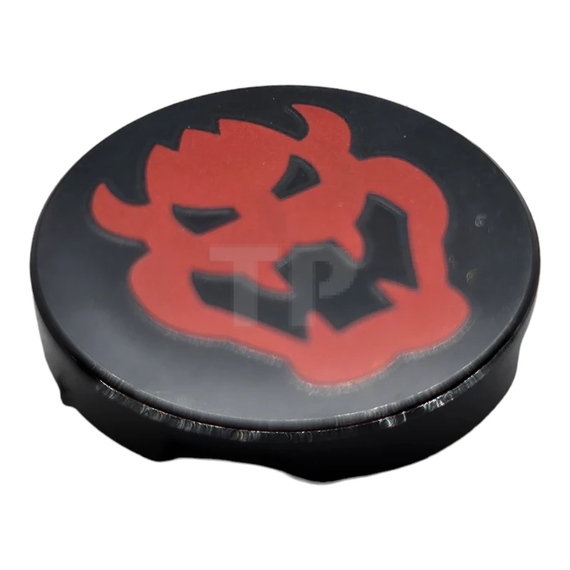 LEGO&reg; 6353858 - 14769pb513 - Fliese 2 x 2 Rund mit Boden-O und Bowser-Kopf-Muster