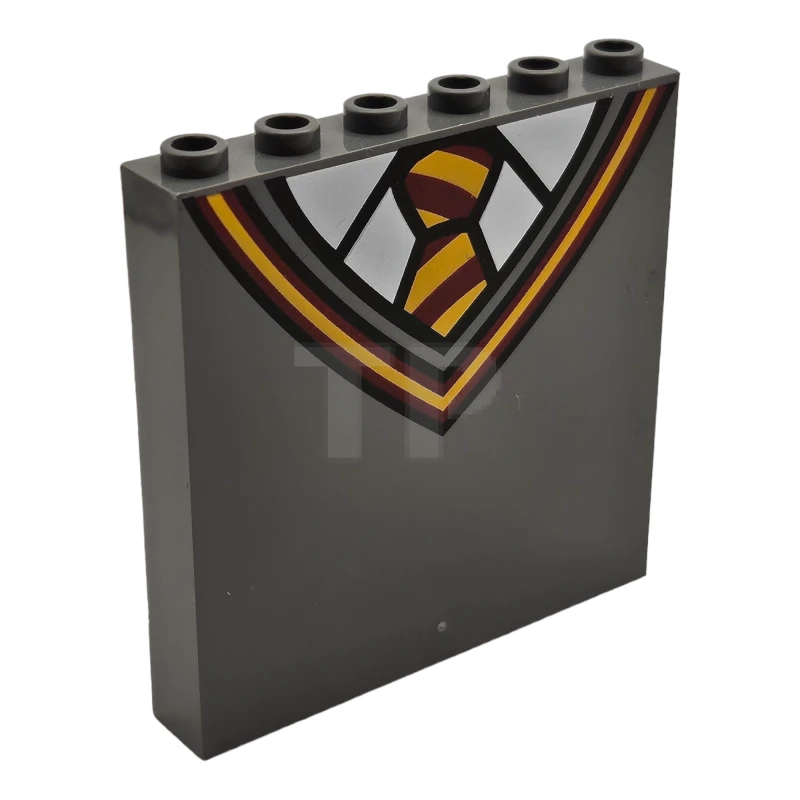 LEGO&reg; 6351623 - 59349pb235 - Panel 1 x 6 x 5 with V-Neck Collar Pattern (Gryffindor Sweater)