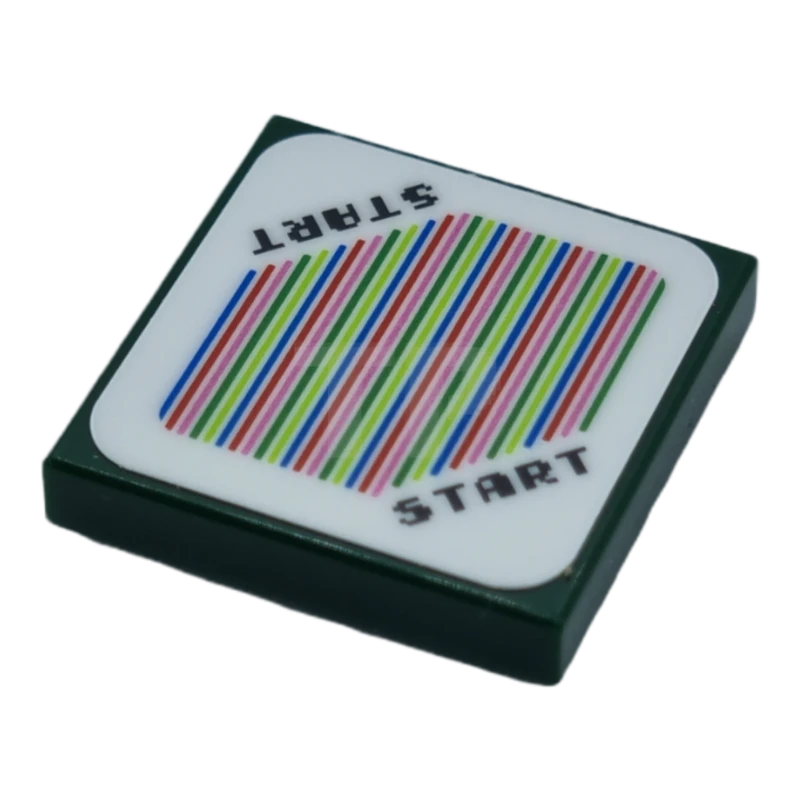 LEGO&reg; 6389748 - 3068pb1972 - Tile 2 x 2 with Super Mario Scanner Code - Sets 71397 / 71399 / 71401