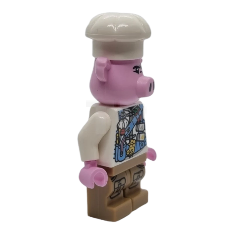 LEGO&reg; mk064 Pigsy - Medium Blue Utility Harness with Pig Head Buckle, Dark Tan Medium Legs with Pockets