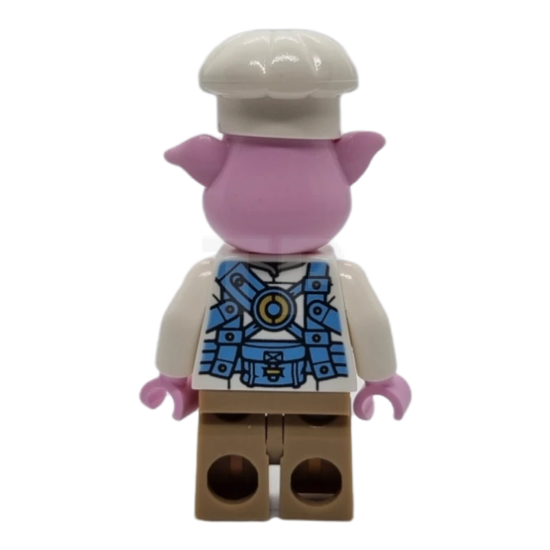 LEGO&reg; mk064 Pigsy - Medium Blue Utility Harness with Pig Head Buckle, Dark Tan Medium Legs with Pockets