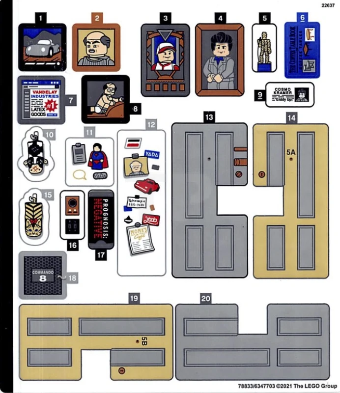 LEGO&reg;  - Sticker for Set 21328