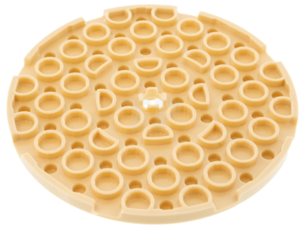LEGO&reg; 6378358 - 74611 - Plate 8 x 8 Round with Hole