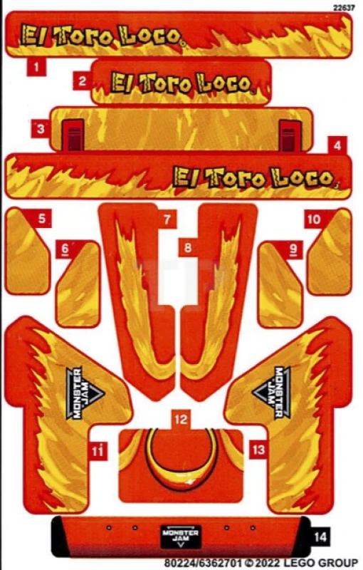 LEGO&reg;  - Sticker for Set 42135