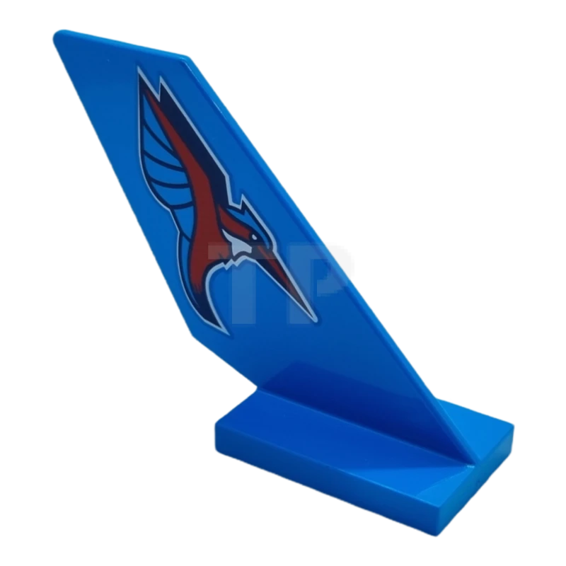 LEGO&reg; 6376846 - 6239pb109 - Tail Shuttle with Red and Blue Bird Pattern on Both Sides