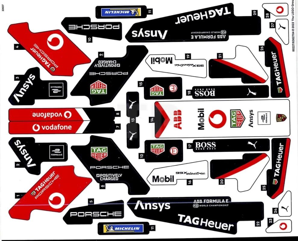 LEGO&reg; 6362704 - Sticker for Set 42137