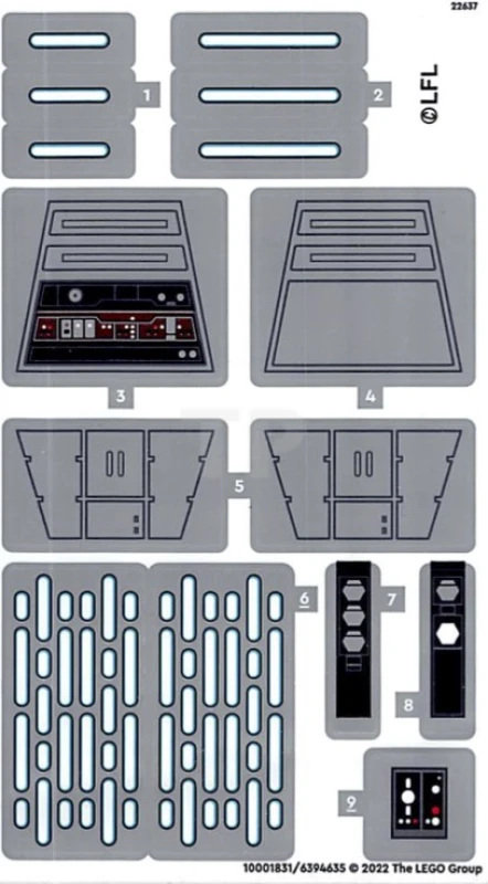 LEGO&reg;  - Sticker for Set 75324