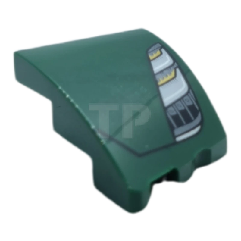 LEGO&reg; 6376882 - 80177pb001 - Wedge 3 x 2 No Studs Left with Lotus Evija Car Headlight Pattern